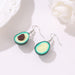 Wholesale Avocado Soft Ceramic Alloy Necklace Earrings JDC-ST-D004 Suit 晴雯 Wholesale Jewelry JoyasDeChina Joyas De China