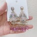 Wholesale Baroque Butterfly Amethyst Beaded Fancy Rhinestone Earrings 925 Silver Needle JDC-ES-JMENG001 Earrings 简梦 Wholesale Jewelry JoyasDeChina Joyas De China