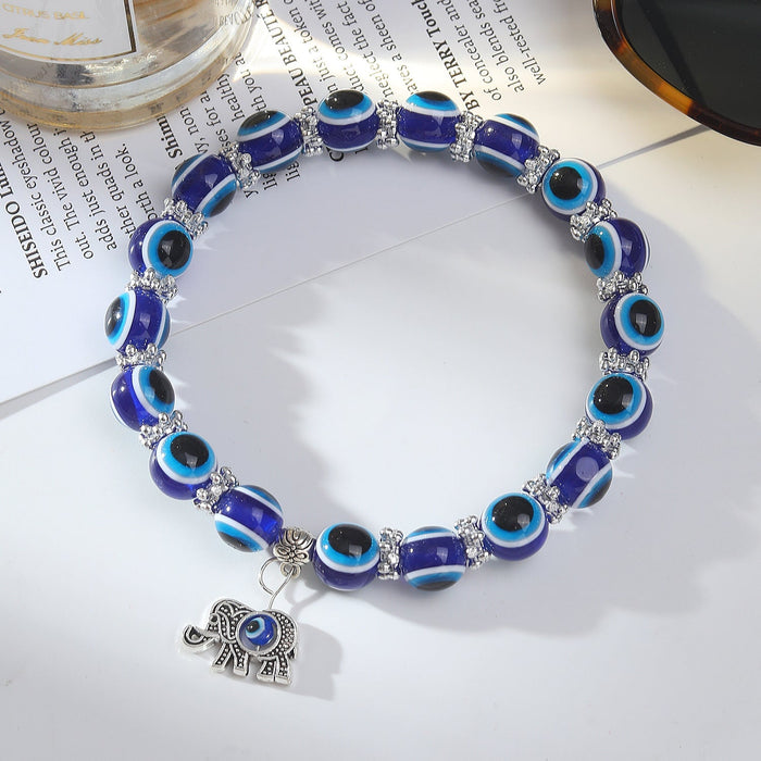 Wholesale beach foot ornaments alloy Devil's Eye pendant beads tassel anklet bracelet dual-use Bracelet JoyasDeChina ADAR01-2 Wholesale Jewelry JoyasDeChina Joyas De China