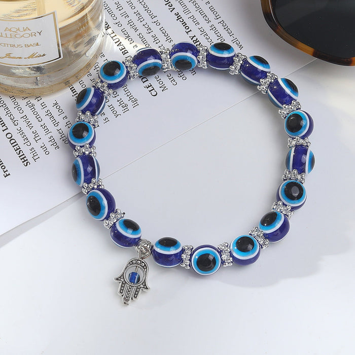 Wholesale beach foot ornaments alloy Devil's Eye pendant beads tassel anklet bracelet dual-use Bracelet JoyasDeChina ADAR01-3 Wholesale Jewelry JoyasDeChina Joyas De China