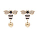 Wholesale Bee Pearl Alloy Rhinestone Earrings JDC-ES-JJ358 Earrings 聚嘉 white Wholesale Jewelry JoyasDeChina Joyas De China