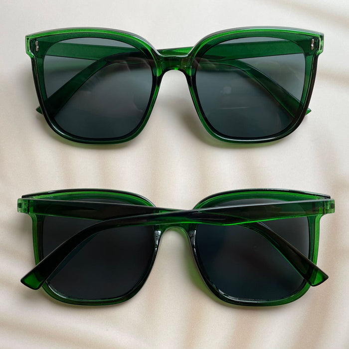 Wholesale beige pc sunglasses JDC-SG-JinF013 Sunglasses 季丰 Green frame1 Wholesale Jewelry JoyasDeChina Joyas De China