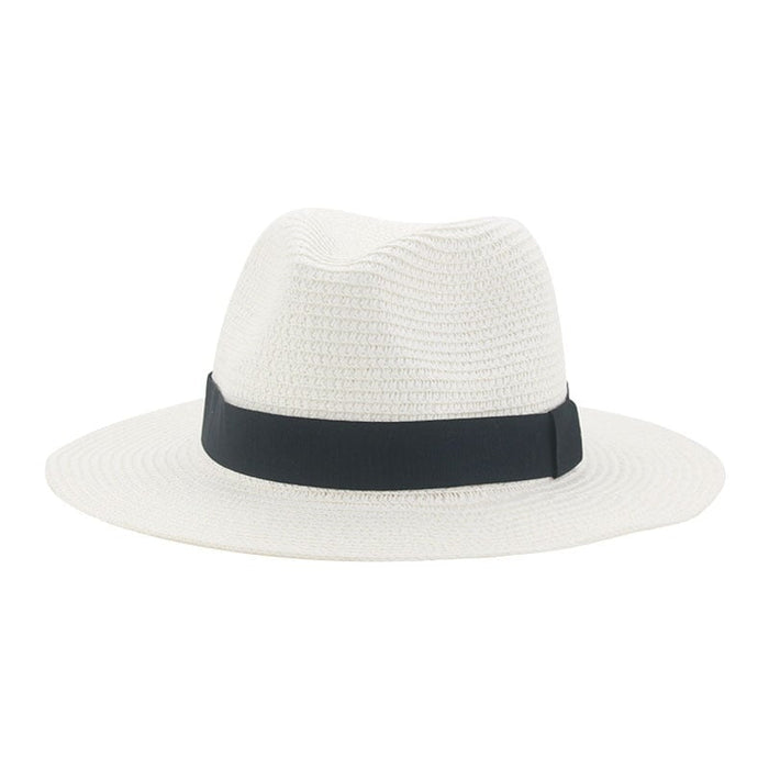 Wholesale Black Belt Outdoor Beach Straw Hat JDC-FH-Guanchuan003 Fashionhat 冠川 Wholesale Jewelry JoyasDeChina Joyas De China