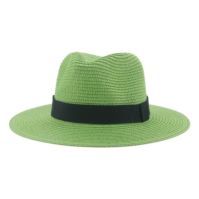 Wholesale Black Belt Outdoor Beach Straw Hat JDC-FH-Guanchuan003 Fashionhat 冠川 Wholesale Jewelry JoyasDeChina Joyas De China