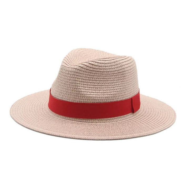 Wholesale Black Belt Outdoor Beach Straw Hat JDC-FH-Guanchuan003 Fashionhat 冠川 Wholesale Jewelry JoyasDeChina Joyas De China