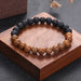 Wholesale Black Frosted Stone Wood Bead Bracelet JDC-BT-Pfei006 Bracelet 璞菲 Wholesale Jewelry JoyasDeChina Joyas De China