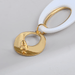 Wholesale Black Geometric Acrylic Oval Earrings JDC-ES-Ruol015 Earrings 若龙 Wholesale Jewelry JoyasDeChina Joyas De China
