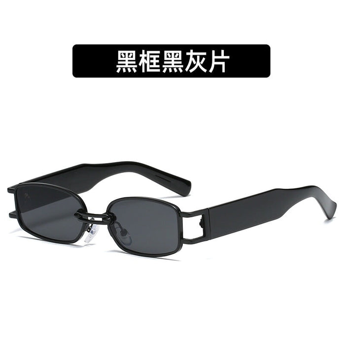 Wholesale Black Metal European and American Fashion New Small Frame Sunglasses JDC-SG-XIa015 Sunglasses 锡安 Wholesale Jewelry JoyasDeChina Joyas De China