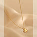 Wholesale Black Swan 18k Rose Gold Titanium Steel Necklace(F)JDC-NE-Kucai009 necklaces 酷彩 80 Heart Necklace Wholesale Jewelry JoyasDeChina Joyas De China