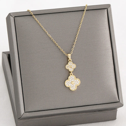 Wholesale Black Swan 18k Rose Gold Titanium Steel Necklace(F)JDC-NE-Kucai013 necklaces 酷彩 Wholesale Jewelry JoyasDeChina Joyas De China