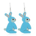 Wholesale blue pu leather earrings JDC-ES-ZL015 Earrings 钻拉 Wholesale Jewelry JoyasDeChina Joyas De China