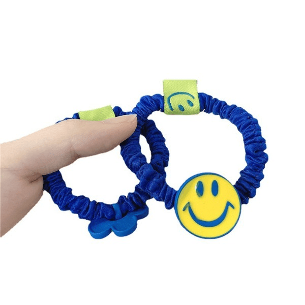 Wholesale blue rubber hair bands (F) JDC-HS-Jiax017 Hair Scrunchies 佳芯 Wholesale Jewelry JoyasDeChina Joyas De China