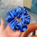 Wholesale blue silk hair ring JDC-HS-h412 Hair Scrunchies 妙德 2 Wholesale Jewelry JoyasDeChina Joyas De China