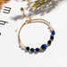 Wholesale Blue Tiger Eye Crystal Pearl Transfer Bracelet JDC-BT-Weiy006 Bracelet 唯逸 blue Wholesale Jewelry JoyasDeChina Joyas De China