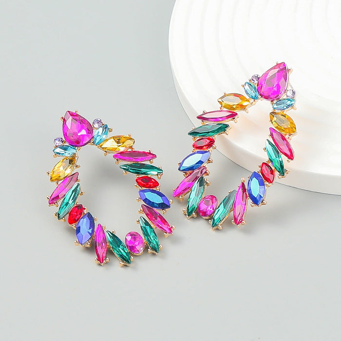 Wholesale bohemian style alloy rhinestone earrings JDC-ES-JL916 Earrings 氿乐 Wholesale Jewelry JoyasDeChina Joyas De China