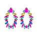 Wholesale bohemian style alloy rhinestone earrings JDC-ES-JL916 Earrings 氿乐 colored Wholesale Jewelry JoyasDeChina Joyas De China