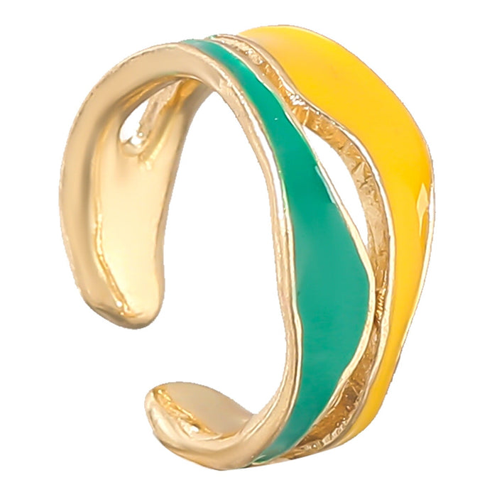 Wholesale Bohemian wind female alloy ring JDC-RS-JL173 Rings 氿乐 Yellow-green One size fits all Wholesale Jewelry JoyasDeChina Joyas De China