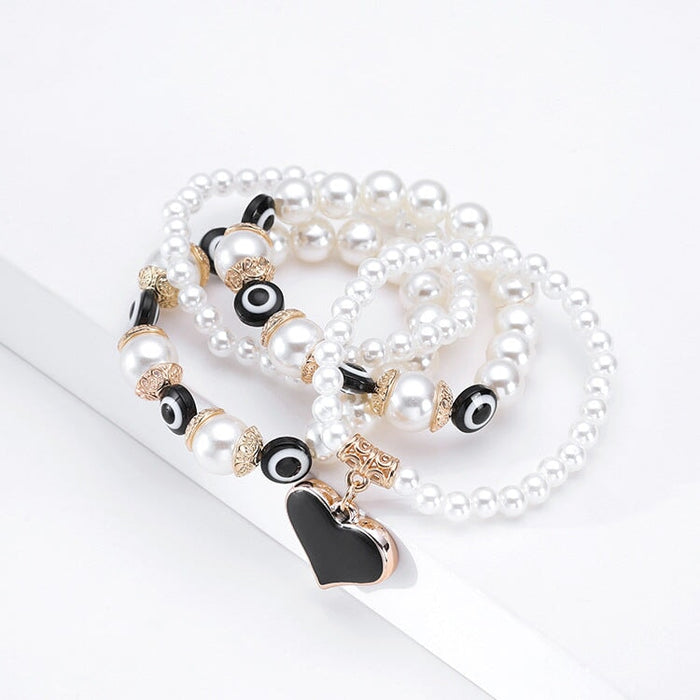 Wholesale Boho Colorful Beads Multilayer Imitation Pearl Bracelet JDC-BT-DHJ009 Bracelet 邓会君 Wholesale Jewelry JoyasDeChina Joyas De China