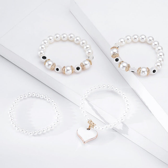 Wholesale Boho Colorful Beads Multilayer Imitation Pearl Bracelet JDC-BT-DHJ009 Bracelet 邓会君 Wholesale Jewelry JoyasDeChina Joyas De China