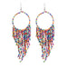 Wholesale Boho Copper Silk Rice Beads Tassel Earrings JDC-ES-Duoh001 Earrings 朵涵 Wholesale Jewelry JoyasDeChina Joyas De China