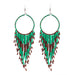 Wholesale Boho Copper Silk Rice Beads Tassel Earrings JDC-ES-Duoh001 Earrings 朵涵 A Wholesale Jewelry JoyasDeChina Joyas De China