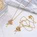 Wholesale Boho Flamingo Zircon Copper Plated 18k Gold Necklace JDC-NE-AS422 Necklaces 翱昇 Wholesale Jewelry JoyasDeChina Joyas De China