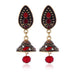 Wholesale Boho Zinc Alloy Rhinestone Earrings JDC-ES-Duoh003 Earrings 朵涵 red Wholesale Jewelry JoyasDeChina Joyas De China