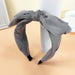 Wholesale Bow Knot Wide Brim Fabric Headband JDC-HD-O383 Headband 潮炫 grey Wholesale Jewelry JoyasDeChina Joyas De China