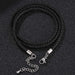 Wholesale Braided Multilayer Leather Cord Stainless Steel Couple Bracelet JDC-BT-RShen018 Bracelet 日盛 Wholesale Jewelry JoyasDeChina Joyas De China