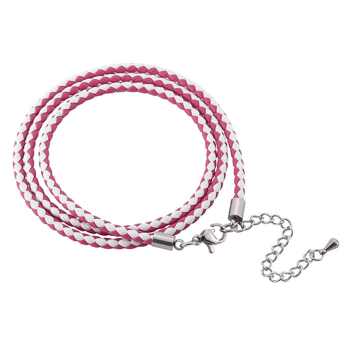 Wholesale Braided Multilayer Leather Cord Stainless Steel Couple Bracelet JDC-BT-RShen018 Bracelet 日盛 Wholesale Jewelry JoyasDeChina Joyas De China