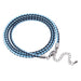 Wholesale Braided Multilayer Leather Cord Stainless Steel Couple Bracelet JDC-BT-RShen018 Bracelet 日盛 blue black 160MM-175MM Wholesale Jewelry JoyasDeChina Joyas De China