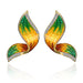 Wholesale Bright Butterfly Early Spring Rhinestone Earrings JDC-ES-GM003 Earrings 冈麦 ER17Y100M1 Wholesale Jewelry JoyasDeChina Joyas De China