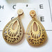 Wholesale Brown Wood Drop Earrings MOQ≥2 JDC-ES-AnX009 Earrings 安修 Log color Wholesale Jewelry JoyasDeChina Joyas De China