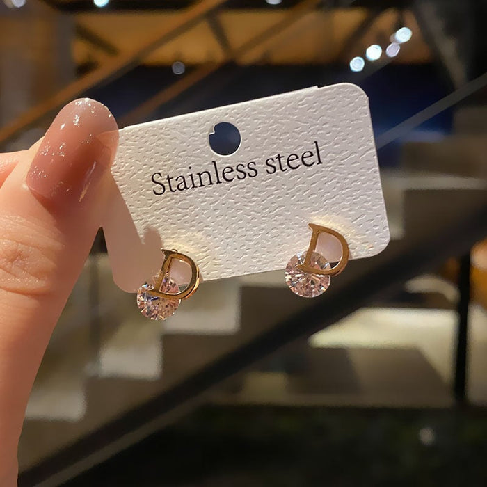 Wholesale Butterfly Star stainless steel stud earrings JDC-ES-Aiqs001 Earrings CADDCENG/卡帝臣实力 D word Wholesale Jewelry JoyasDeChina Joyas De China