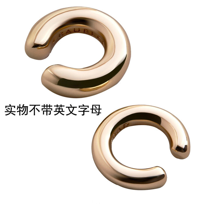 Wholesale C Shape Hoop Rhinestone Set Alloy Zircon Earrings JDC-ES-Ruol001 Earrings 若龙 10913A8-2-5-5 Wholesale Jewelry JoyasDeChina Joyas De China