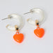 Wholesale C Shape Hoop Rhinestone Set Alloy Zircon Earrings JDC-ES-Ruol001 Earrings 若龙 20196 orange a11-2-2-1 Wholesale Jewelry JoyasDeChina Joyas De China