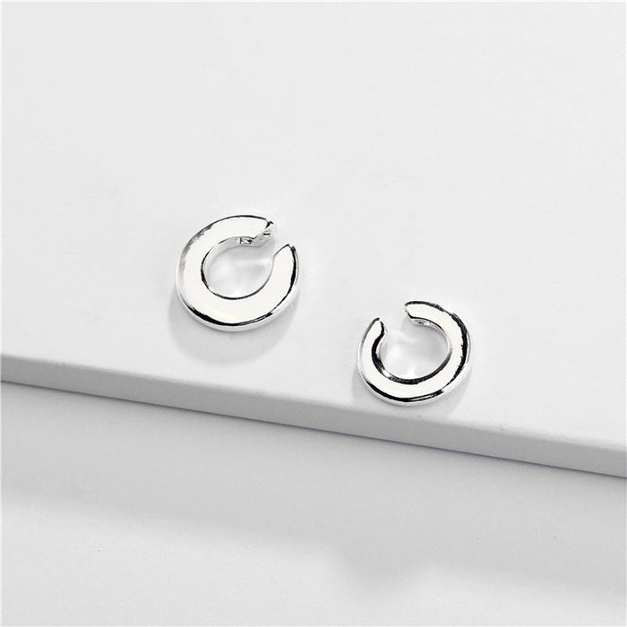 Wholesale C Shape Hoop Rhinestone Set Alloy Zircon Earrings JDC-ES-Ruol001 Earrings 若龙 20705A11-1-5-2 Wholesale Jewelry JoyasDeChina Joyas De China