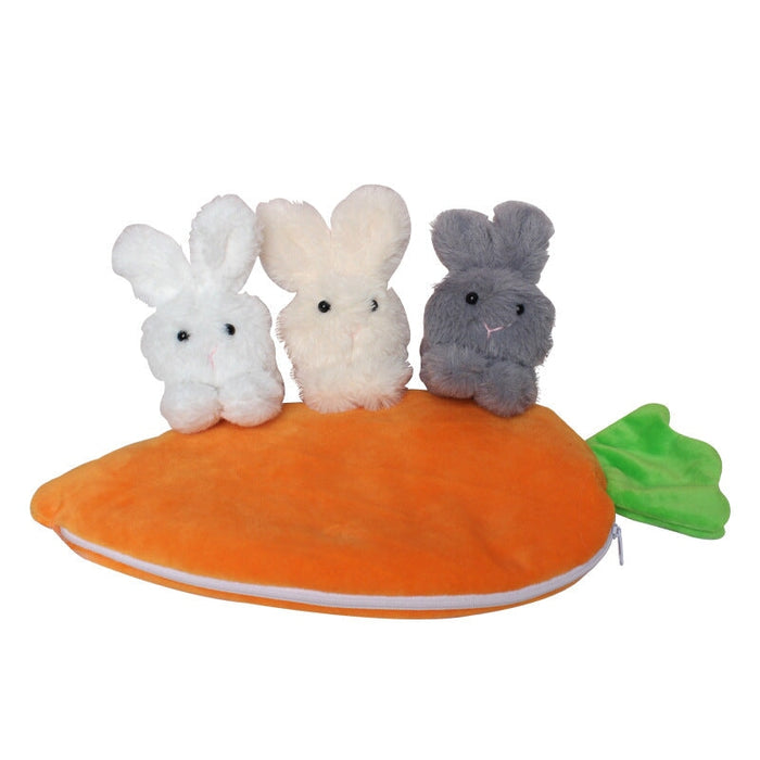 Wholesale Carrot Bag Rabbit Doll Set Fabric Filled Cotton Easter Ornament JDC-OS-GangL015 Ornaments 港恋 Wholesale Jewelry JoyasDeChina Joyas De China