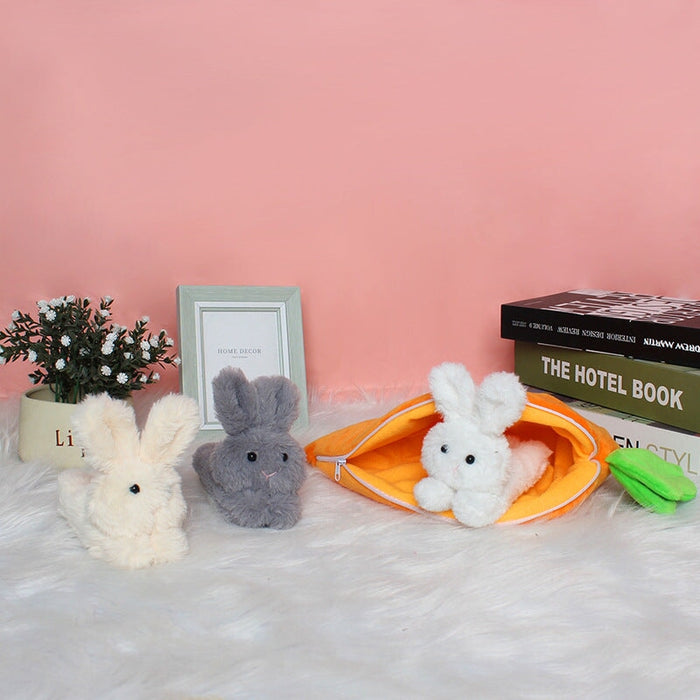 Wholesale Carrot Bag Rabbit Doll Set Fabric Filled Cotton Easter Ornament JDC-OS-GangL015 Ornaments 港恋 set Wholesale Jewelry JoyasDeChina Joyas De China