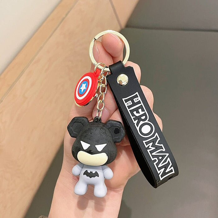 Wholesale Cartoon Bear Doll PVC Silicone Alloy Keychain (F) JDC-KC-FeiRun021 Keychains 飞润 Wholesale Jewelry JoyasDeChina Joyas De China