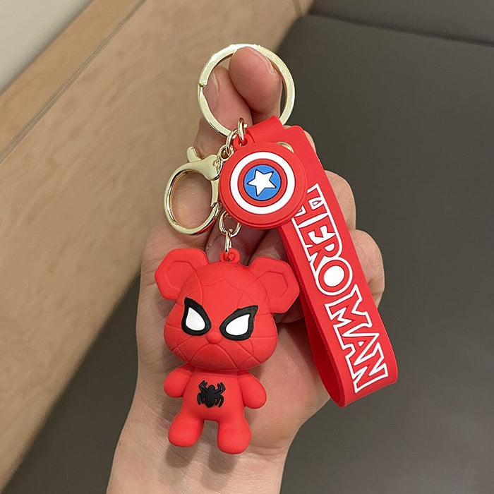 Wholesale Cartoon Bear Doll PVC Silicone Alloy Keychain (F) JDC-KC-FeiRun021 Keychains 飞润 Wholesale Jewelry JoyasDeChina Joyas De China