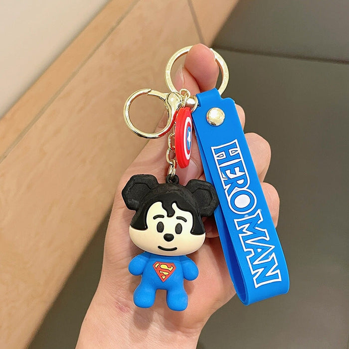 Wholesale Cartoon Bear Doll PVC Silicone Alloy Keychain (F) JDC-KC-FeiRun021 Keychains 飞润 xf Wholesale Jewelry JoyasDeChina Joyas De China