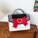 Wholesale Cartoon Beauty Girl Bow PU Messenger Bag JDC-SD-Hanc005 Shoulder Bags 韩创 black Wholesale Jewelry JoyasDeChina Joyas De China