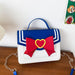 Wholesale Cartoon Beauty Girl Bow PU Messenger Bag JDC-SD-Hanc005 Shoulder Bags 韩创 dark blue Wholesale Jewelry JoyasDeChina Joyas De China