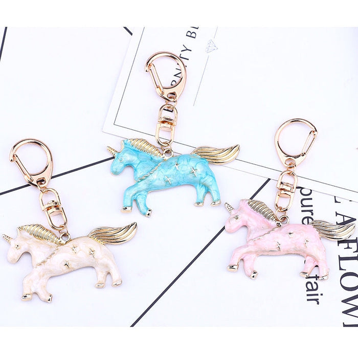 Wholesale Cartoon Color Enamel Pegasus Alloy Keychain JDC-KC-TianG002 Keychains 天高 Wholesale Jewelry JoyasDeChina Joyas De China