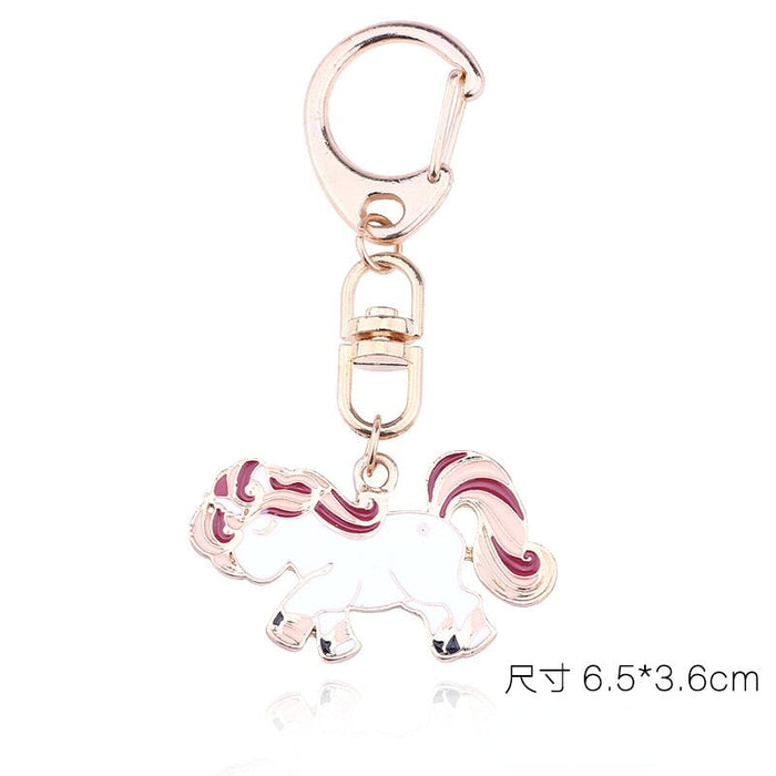 Wholesale Cartoon Color Enamel Pegasus Alloy Keychain JDC-KC-TianG002 Keychains 天高 CMXM Wholesale Jewelry JoyasDeChina Joyas De China