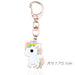 Wholesale Cartoon Color Enamel Pegasus Alloy Keychain JDC-KC-TianG002 Keychains 天高 white pony Wholesale Jewelry JoyasDeChina Joyas De China