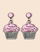 Wholesale cartoon cute cake acrylic earrings MOQ≥2 JDC-ES-GANL001 Earrings 甘来 1 Wholesale Jewelry JoyasDeChina Joyas De China