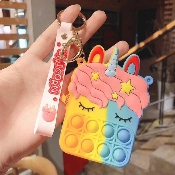 Wholesale Cartoon Decompression Coin Purse Silicone Keychain JDC-KC-FeiRun025 Keychains 飞润 fangx djs Wholesale Jewelry JoyasDeChina Joyas De China