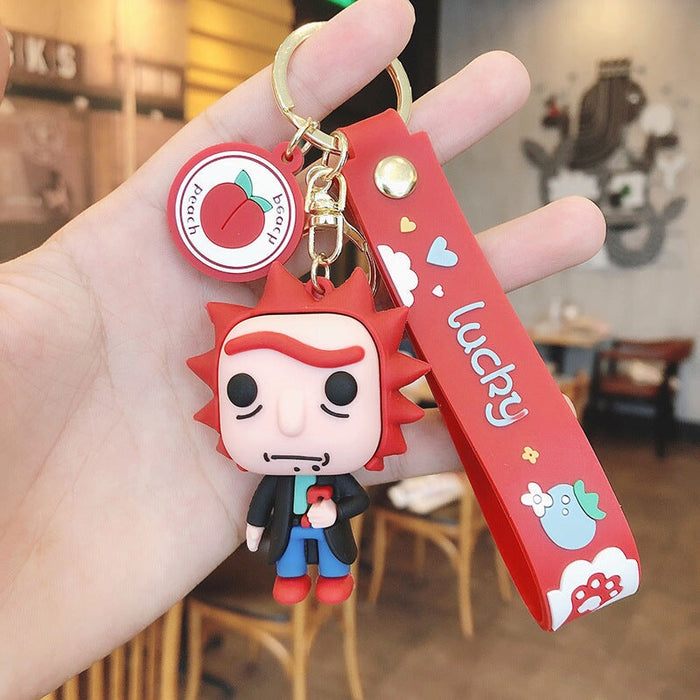 Wholesale Cartoon Doll PVC Silicone Alloy Keychain (F) JDC-KC-FeiRun031 Keychains 飞润 red Wholesale Jewelry JoyasDeChina Joyas De China